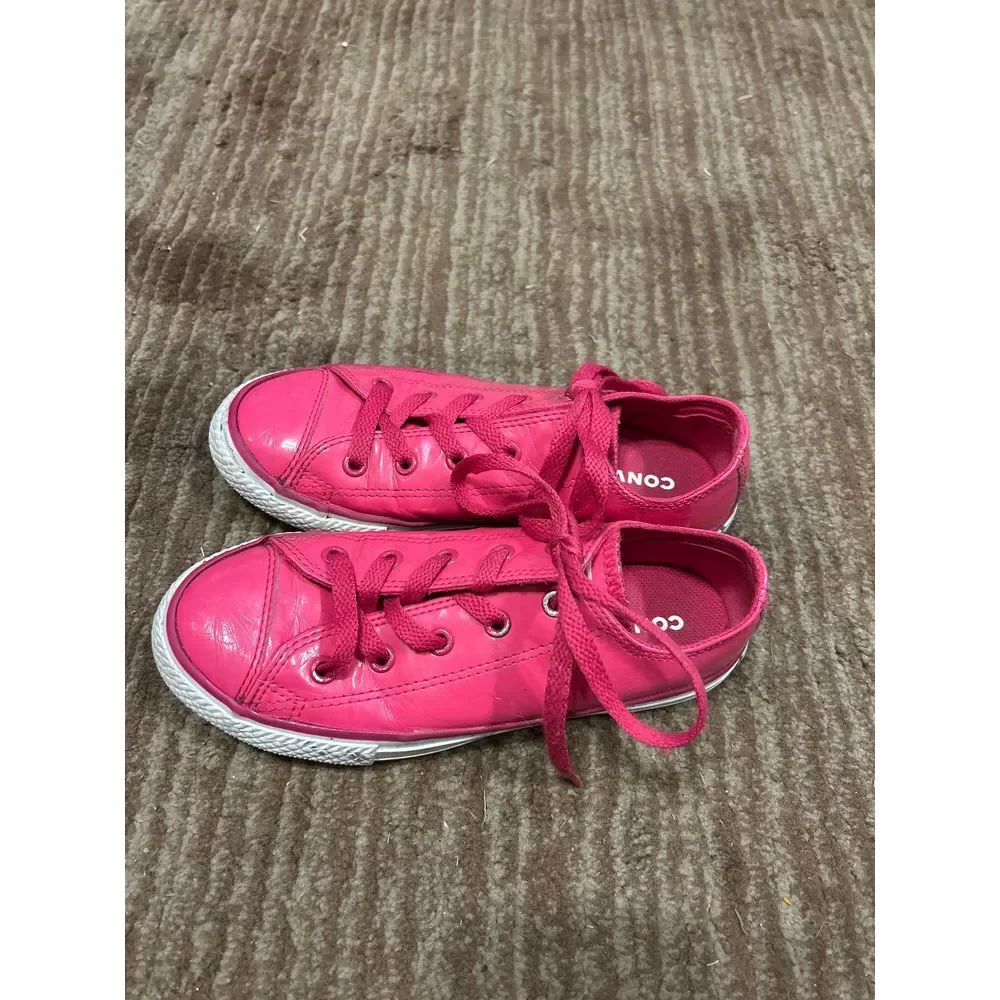 Converse All Star‎ Girls Hot Pink Synthetic 662321C Sneaker Size 1